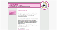 Desktop Screenshot of belika.ch